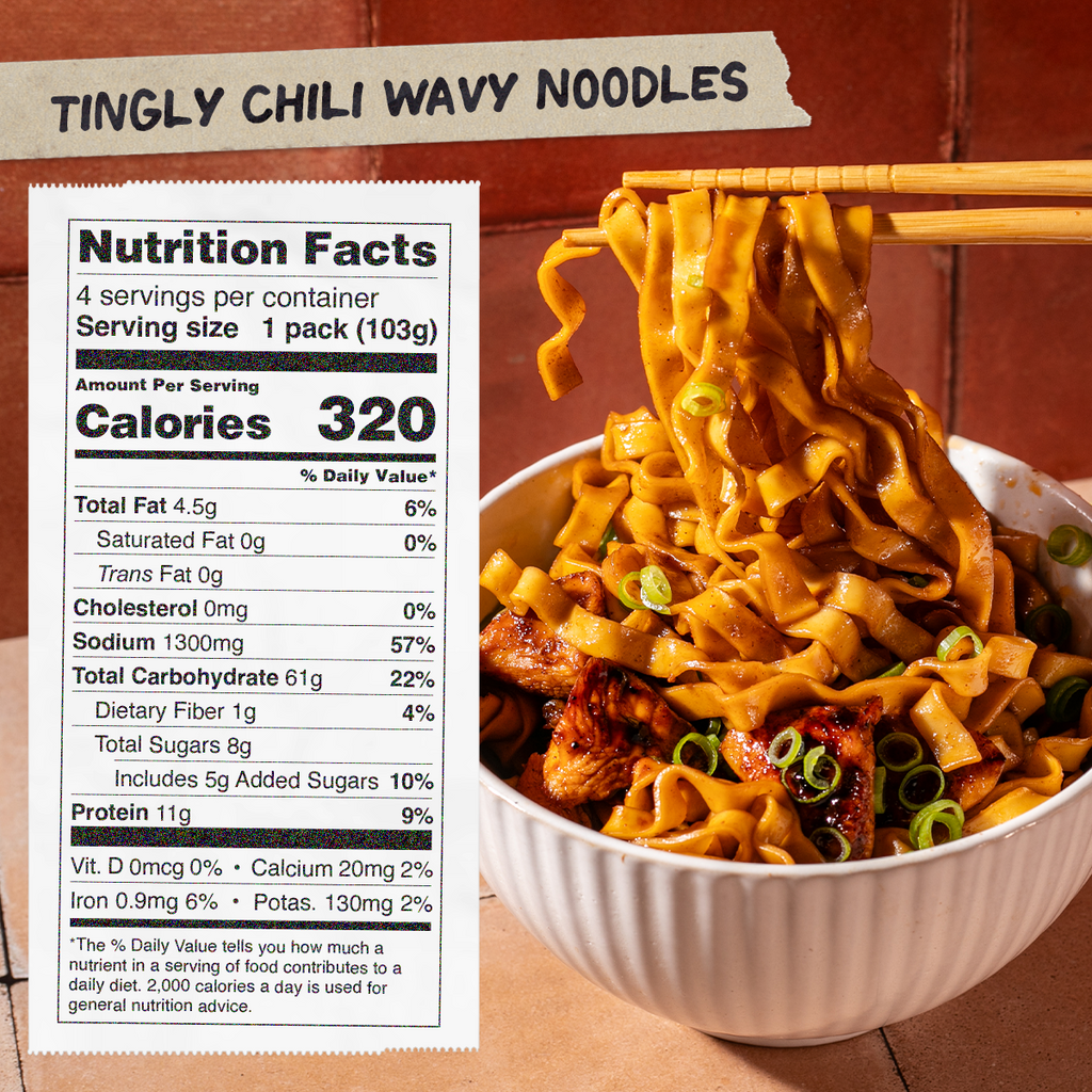 Tingly Chili Noodles | 4 Packs - Soft Pick