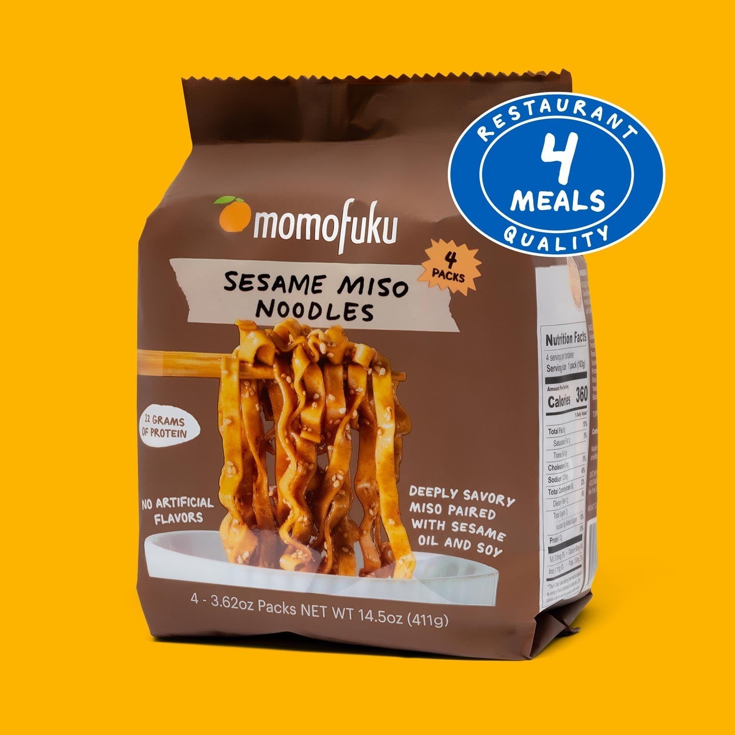 Sesame Miso Noodles | 4 Packs - Bright Touch