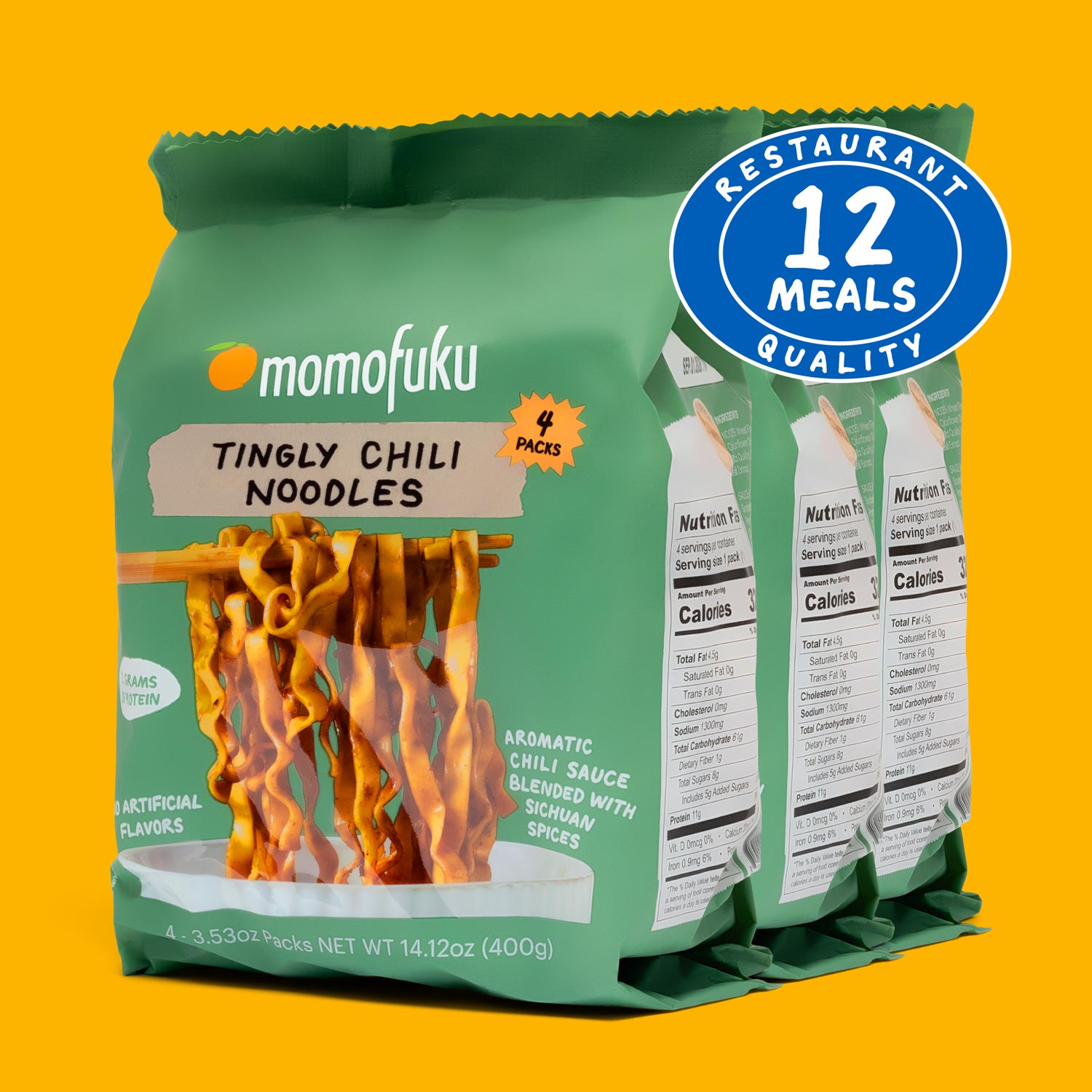 Tingly Chili Noodles | 12 Packs - Soft Pick